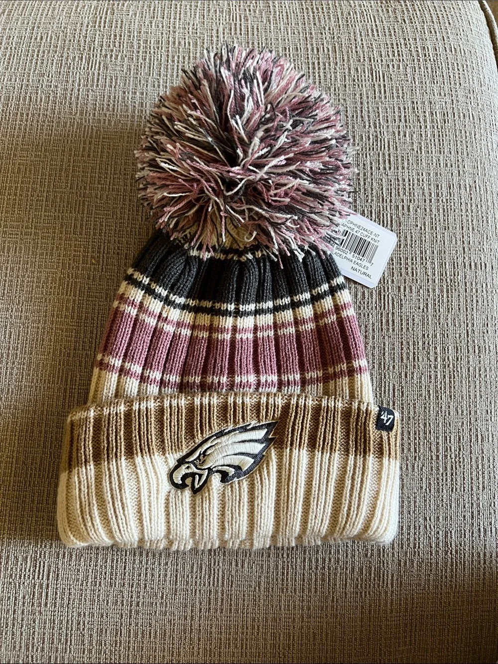 Women’s NFL Philadelphia Eagles 47 Knit Hat with Pom Pom